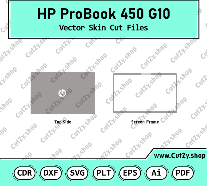 HP ProBook 450 G10 Vector Skin Cut Files