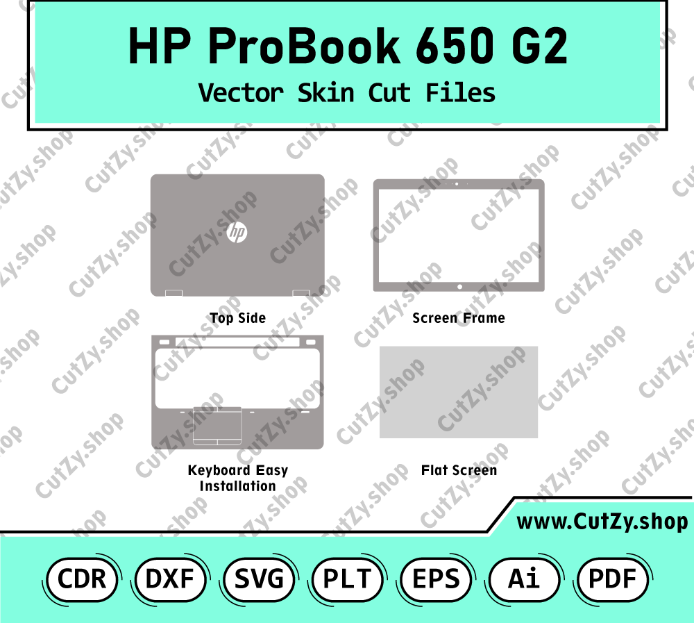 HP ProBook 650 G2 Vector Skin Cut Files