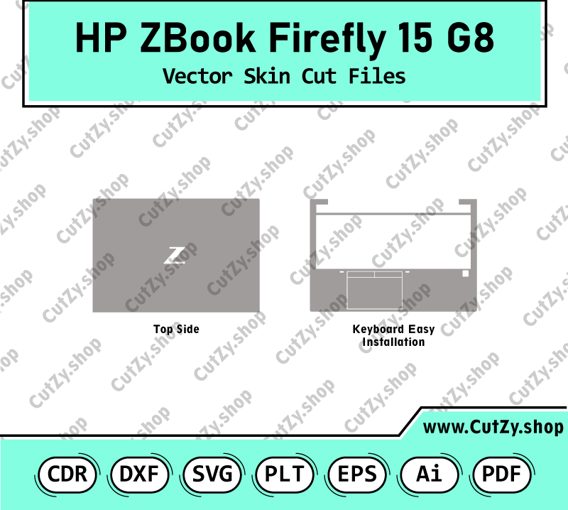 HP ZBook Firefly 15 G8 Vector Skin Cut Files