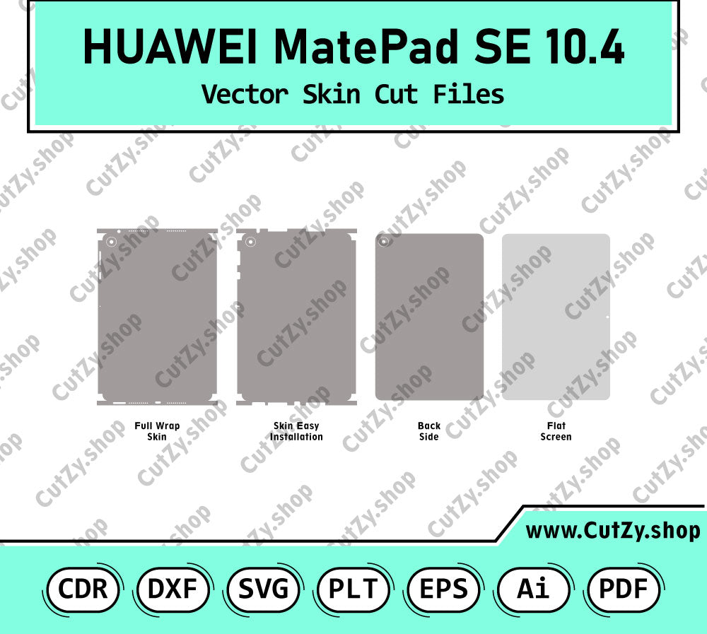 Huawei MatePad SE 10.4 Vector Skin Cut Files