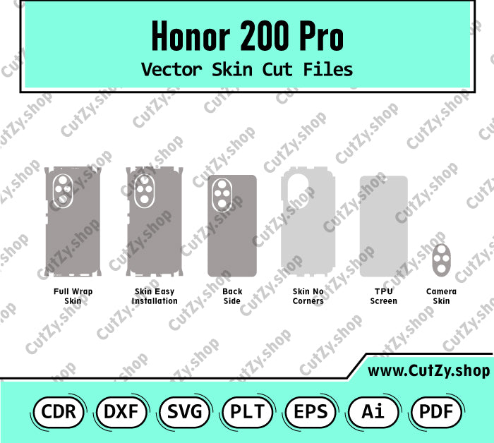 Honor 200 Pro Vector Skin Cut Files
