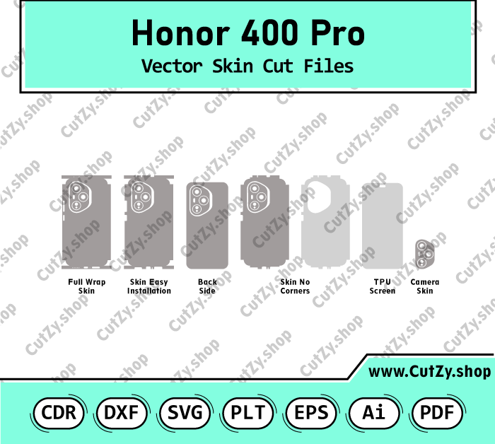 Honor 400 Pro Vector Skin Cut Files
