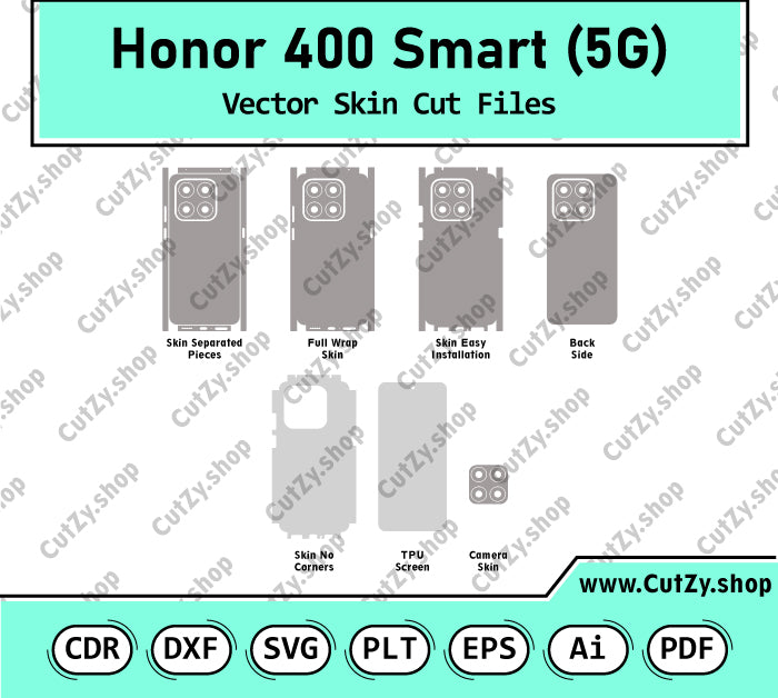 Honor 400 Smart 5G Vector Skin Cut Files