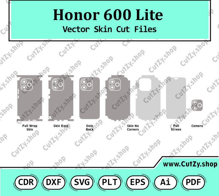 Honor 600 Lite Vector Skin Cut Files