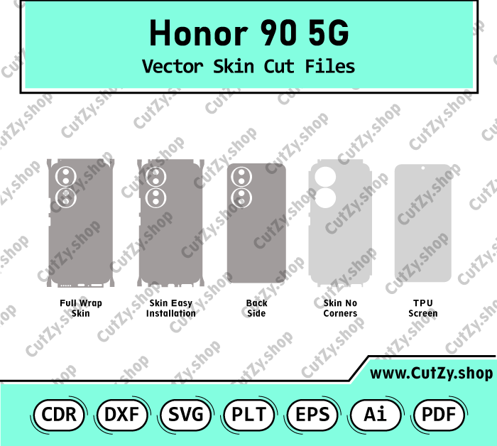 Honor 90 5G Vector Skin Cut Files