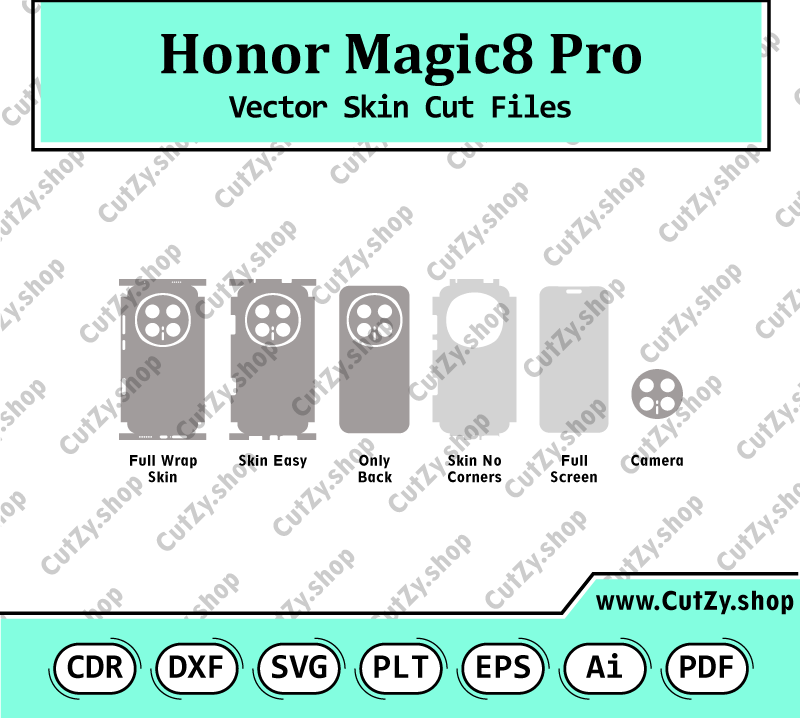 Honor Magic8 Pro Vector Skin Cut Files