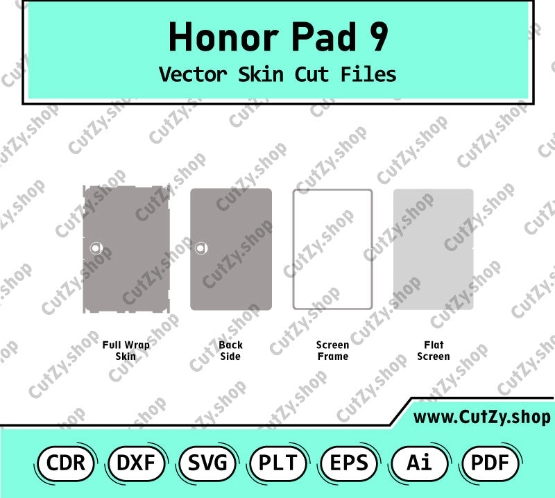 Honor Pad 9 Vector Skin Cut Files