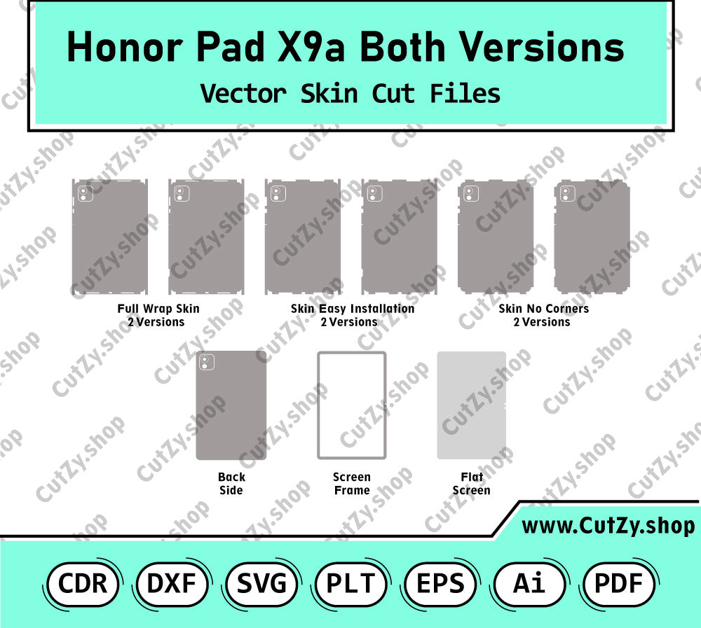 Honor Pad X9a Vector Skin Cut Files
