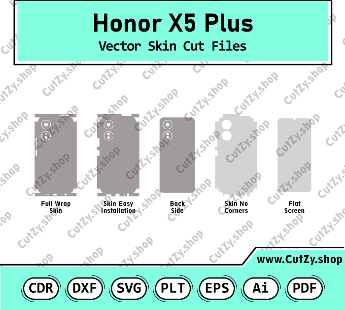 Honor X5 Plus Vector Skin Cut Files