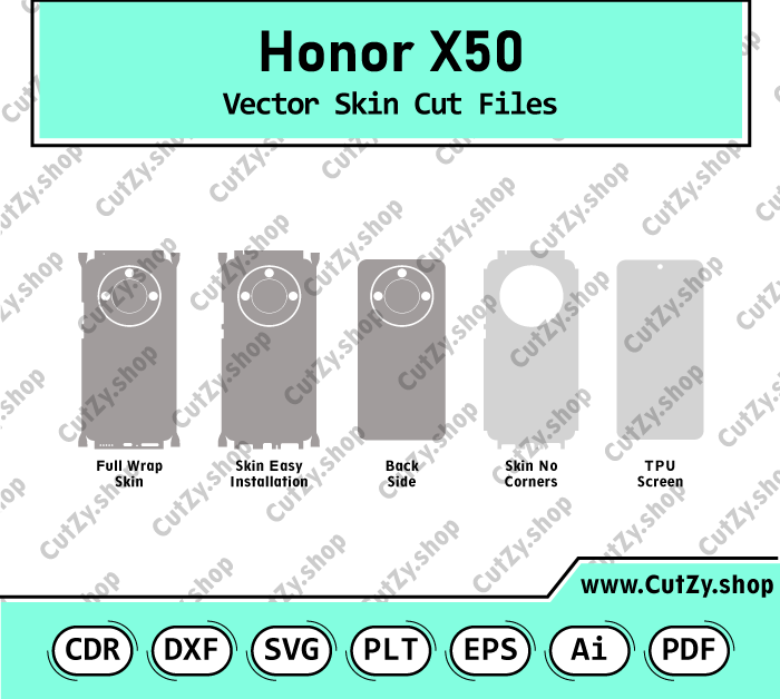 Honor X50 Vector Skin Cut Files