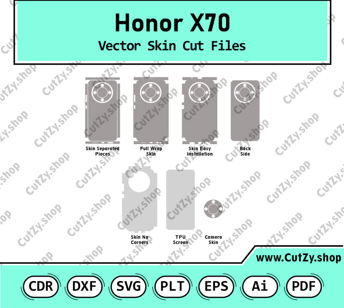 Honor X70 Vector Skin Cut Files