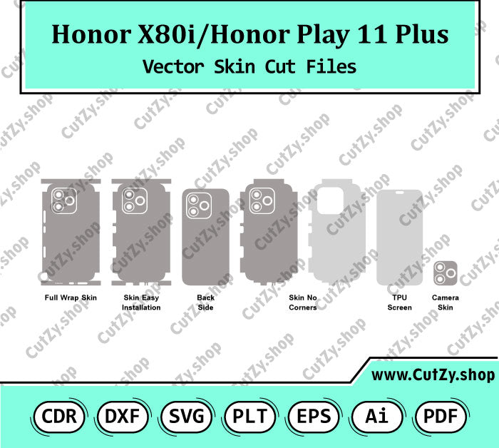 Honor X80i-Honor Play 11 Plus Vector Skin Cut Files