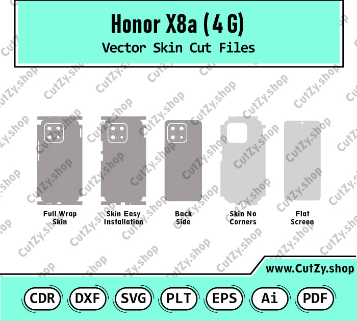 Honor X8a (4G) Vectos Skin Cut Files