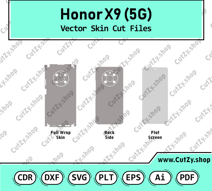 Honor X9 5G Vector Skin Templates