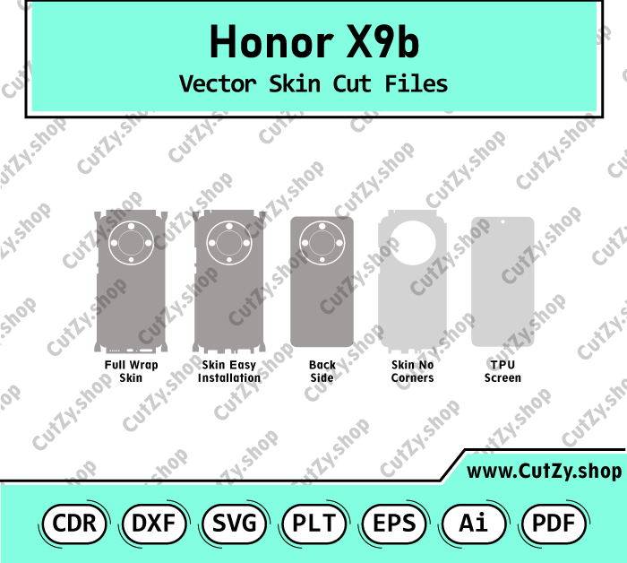 Honor X9b Vector Skin Cut Files
