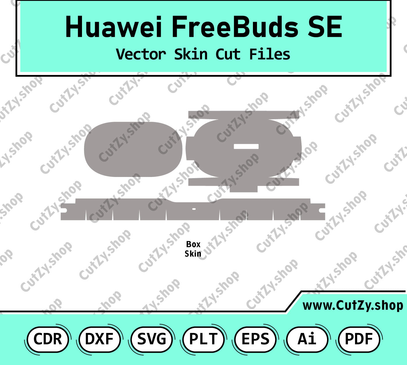 Huawei FreeBuds SE Vector Skin Cut Files