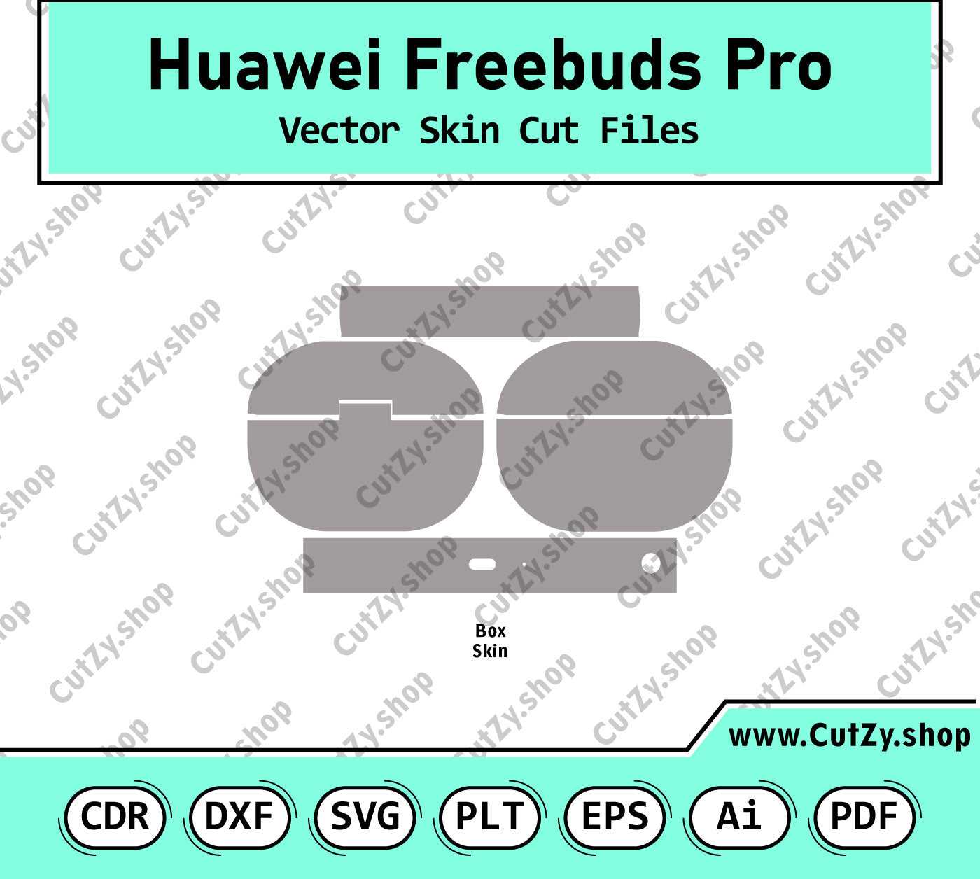Huawei Freebuds Pro Vector Skin Cut Files