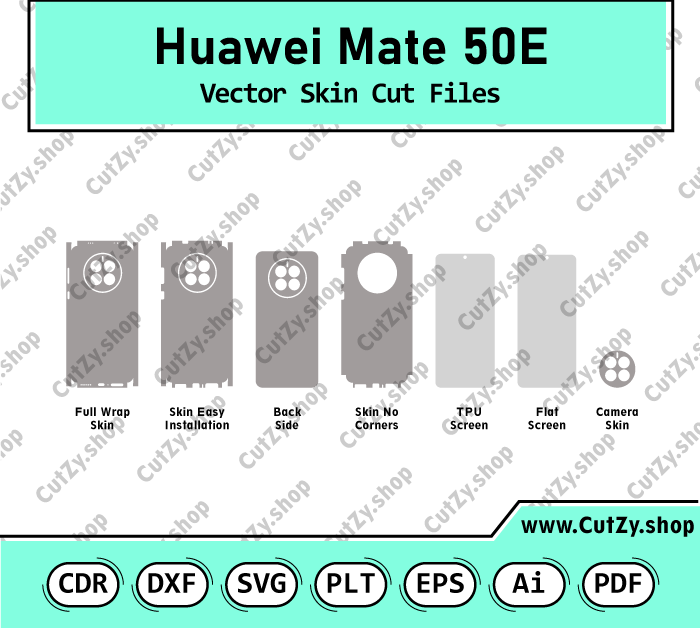 Huawei Mate 50E Vector Skin Cut Files
