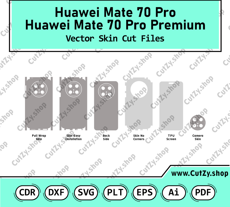 Huawei Mate 70 Pro-Mate 70 Pro Premium Vector Skin Cut Files