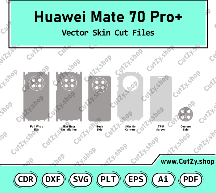 Huawei Mate 70 Pro+ Vector Skin Cut Files