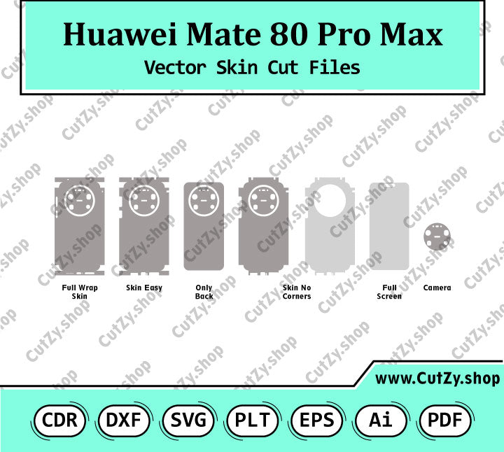 Huawei Mate 80 Pro Max Vector Skin Cut Files