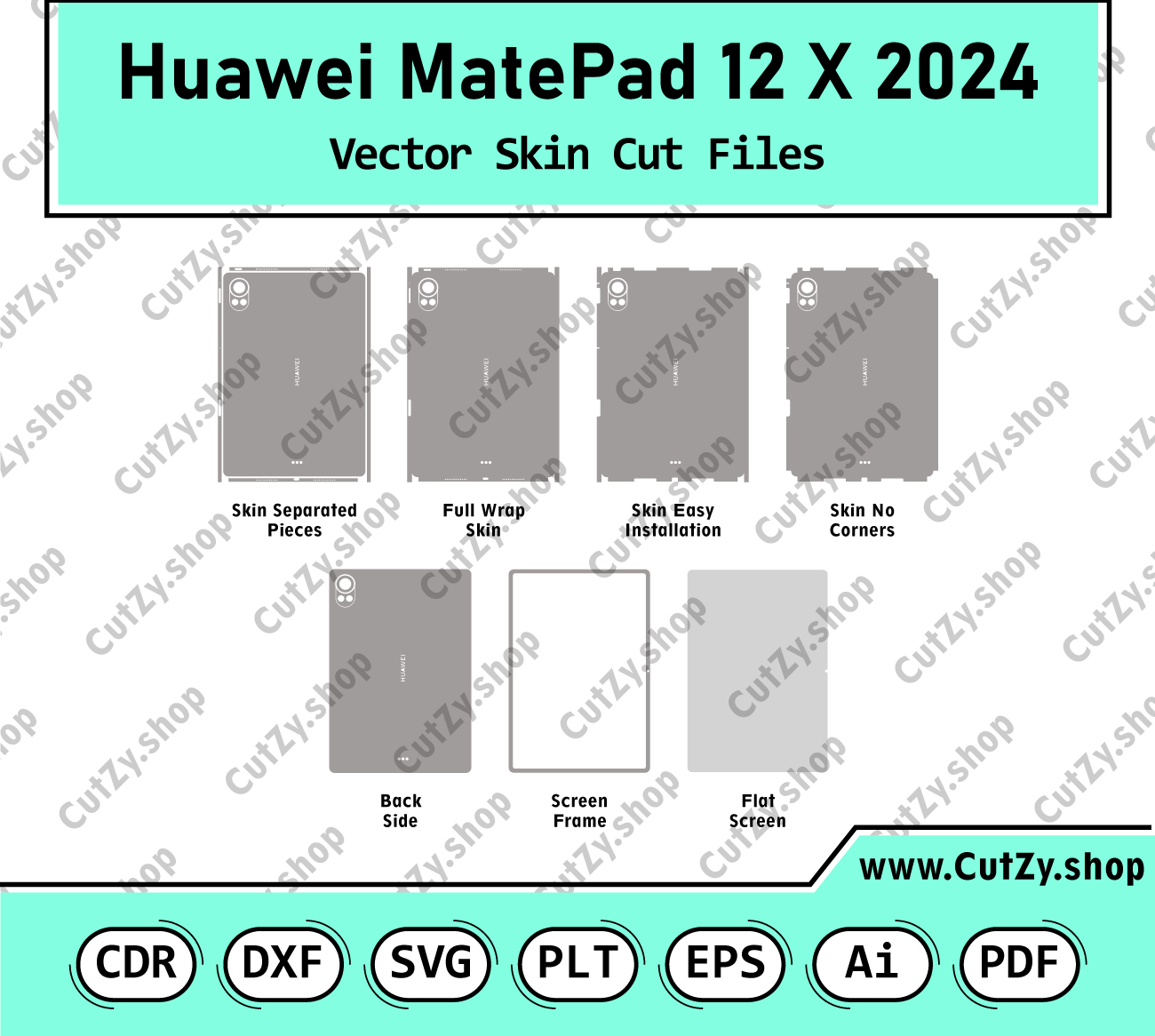 Huawei MatePad 12 X Vector Skin Cut Files