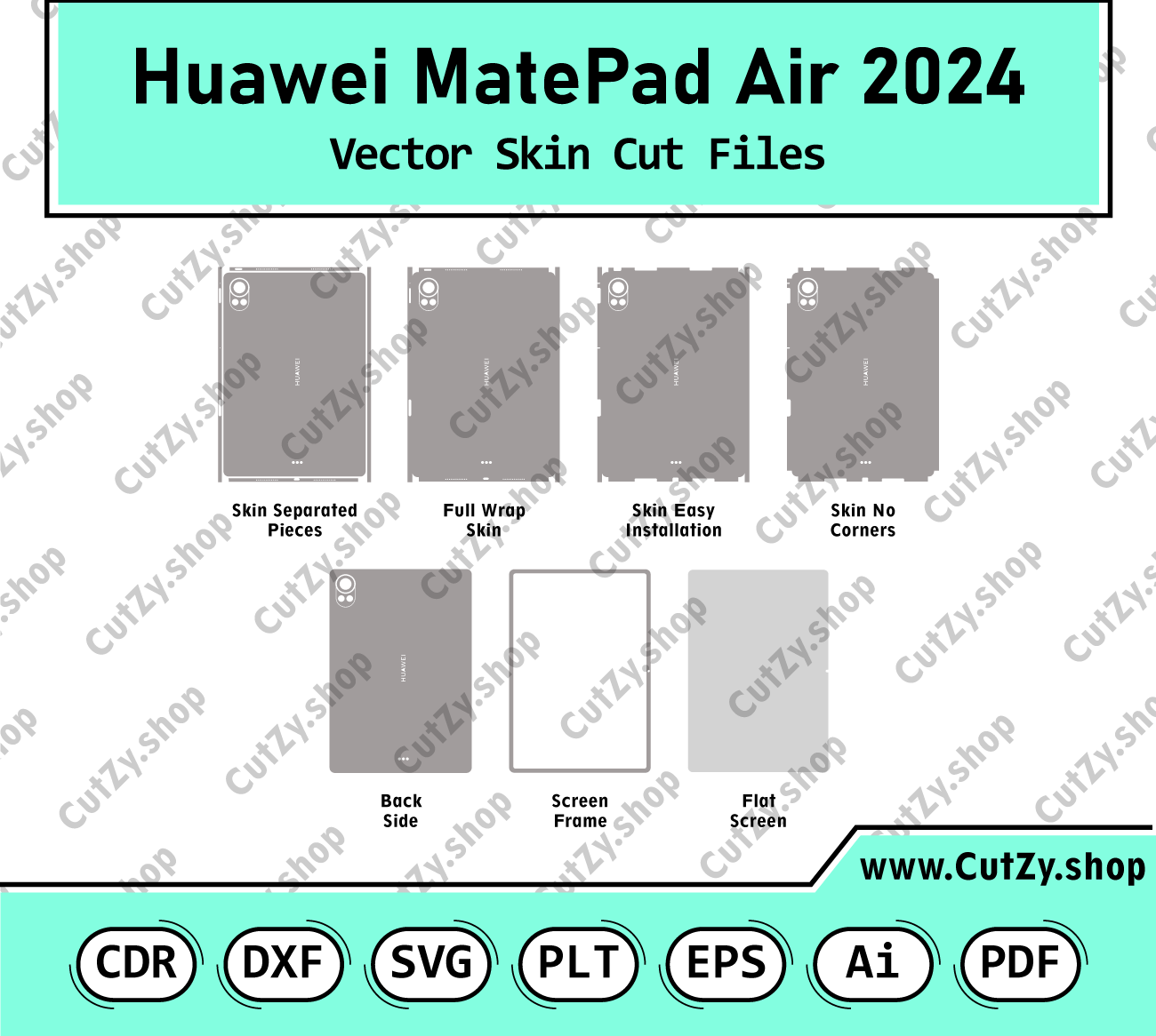 Huawei MatePad Air 12 (2024) Vector Skin Cut Files