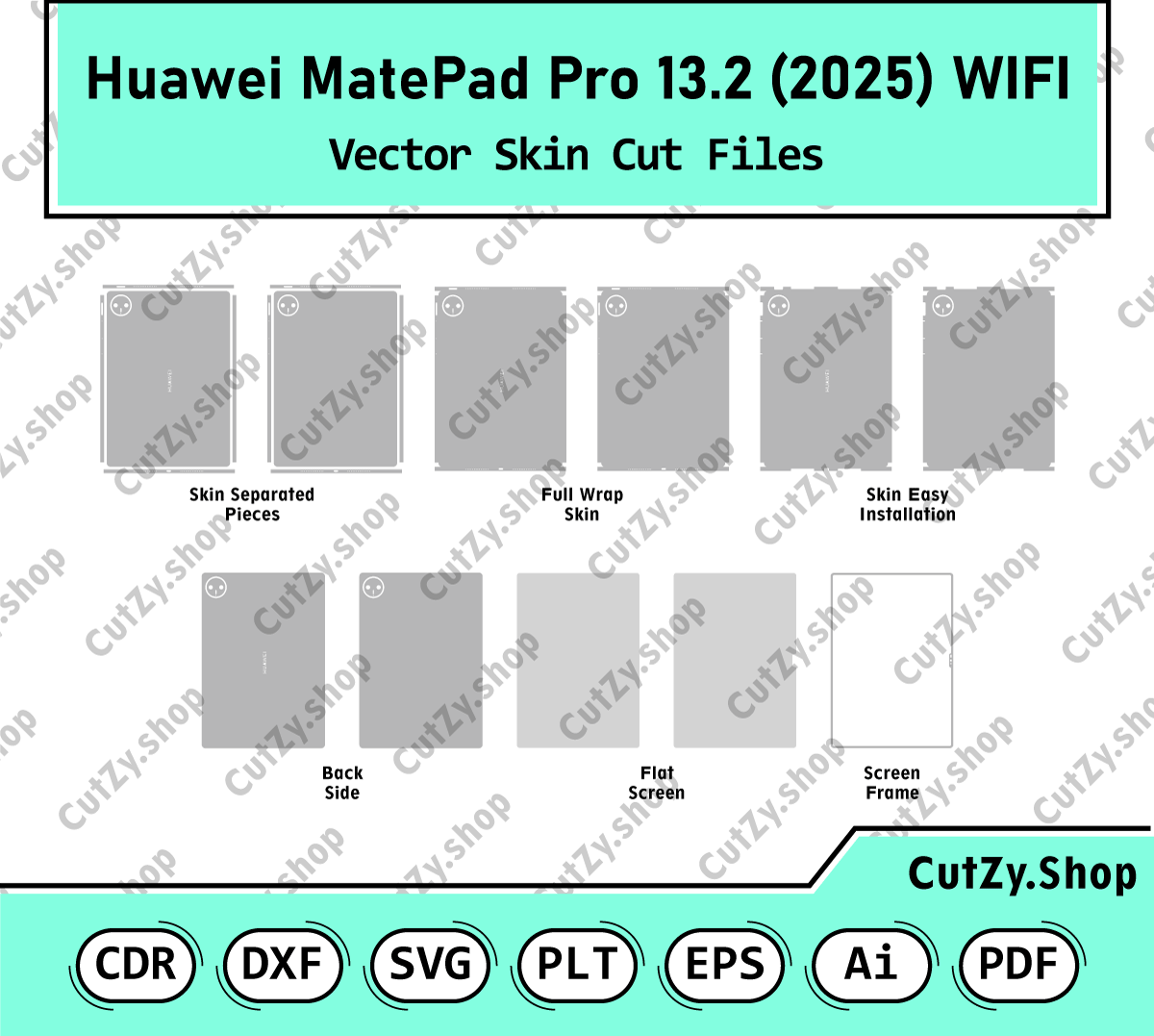 Huawei MatePad Pro 13.2 (2025) WIFI Vector Skin Cut Files