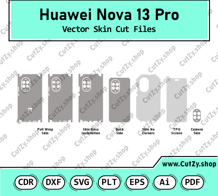 Huawei Nova 13 Pro Vector Skin Cut Files