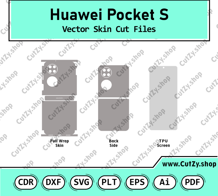 Huawei Pocket S Vector Skin Cut Files