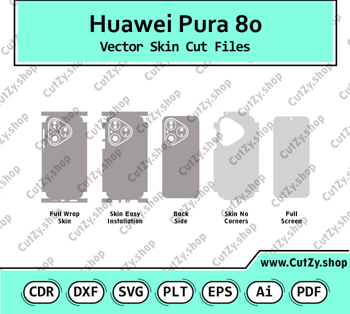 Huawei Pura 80 Vector Skin Cut Files