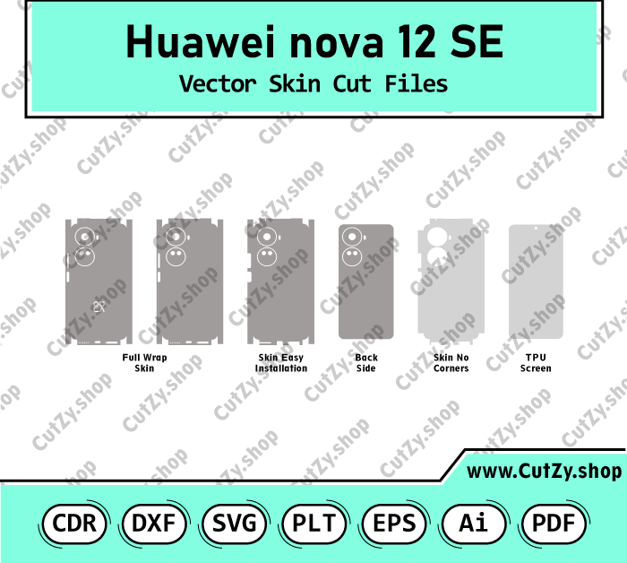 Huawei Nova 12 SE Vector Skin Cut Files