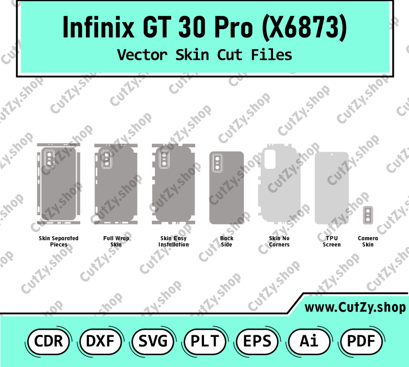 Infinix GT 30 Pro (X6873) Vector Skin Cut Files