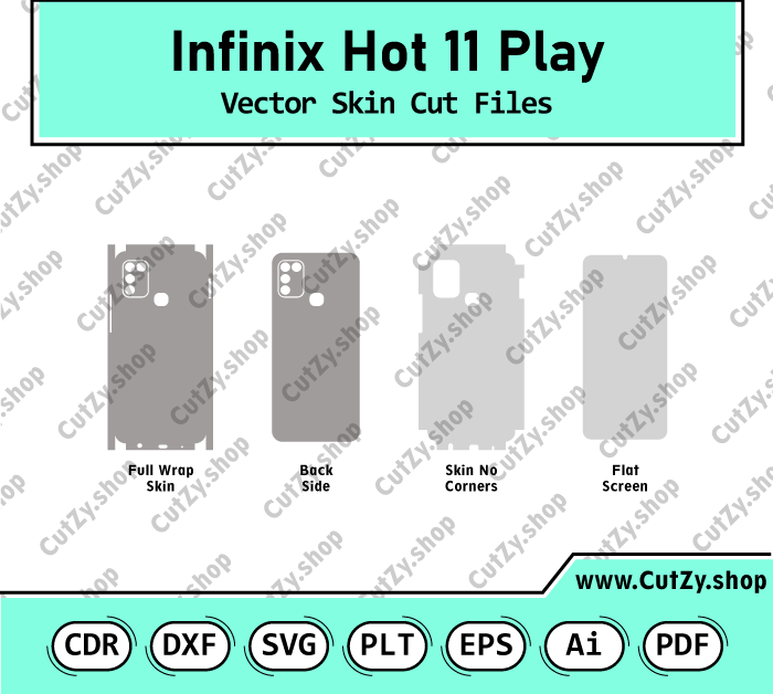 Infinix Hot 11 Play Vector Skin Cut Files