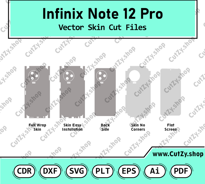 Infinix Note 12 Pro Vector Skin Cut Files