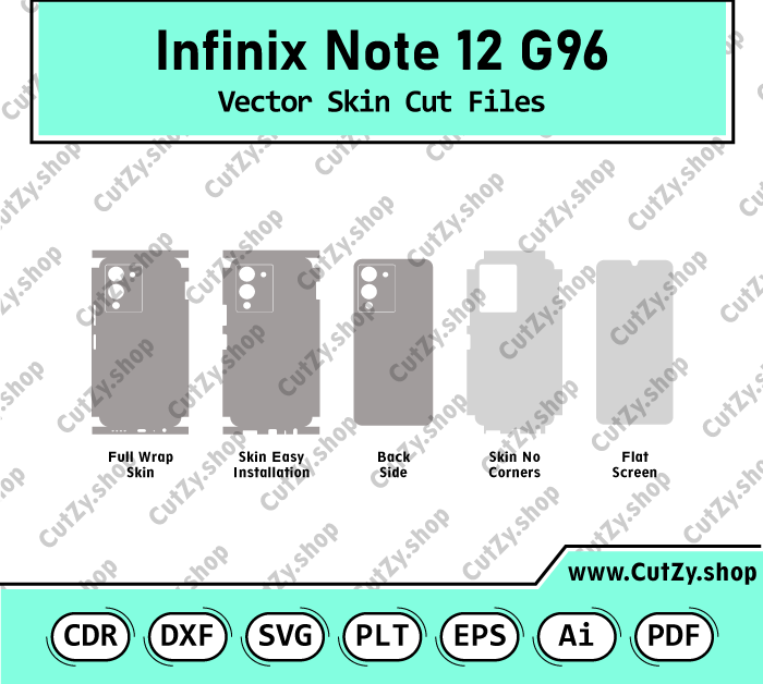 Infinix Note 12 G96  Vector Skin Cut Files