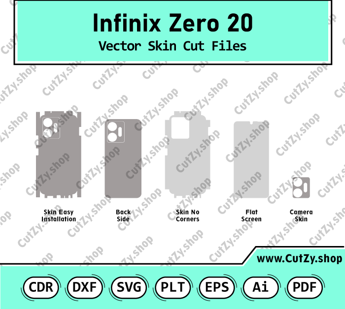 Infinix Zero 20 Vector Skin Cut Files