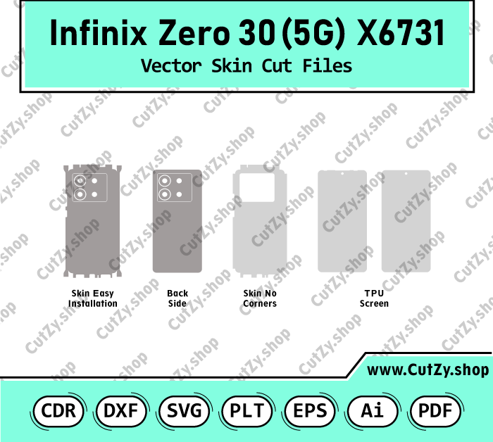 Infinix Zero 30 5G X6731 Vector Skin Cut Files
