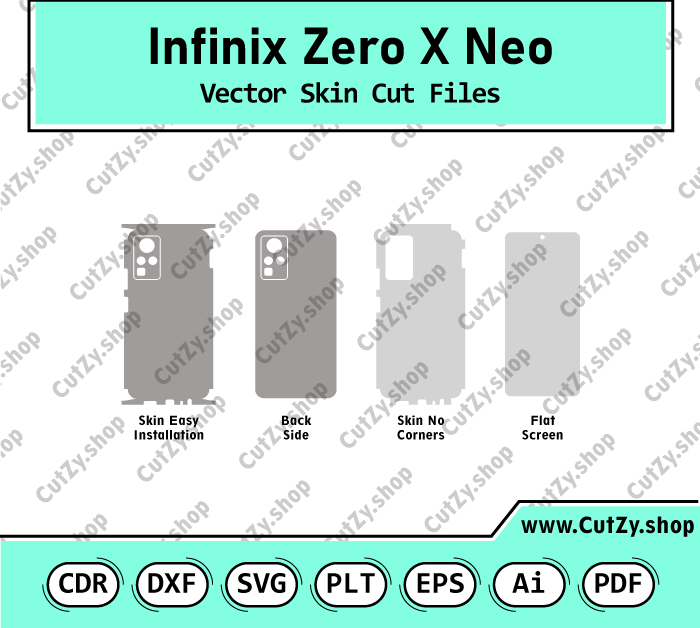 Infinix Zero X Neo Vector Skin Cut Files