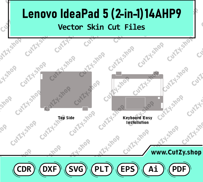 Lenovo IdeaPad 5 2-in-1 14AHP9 Vector Skin Cut Files
