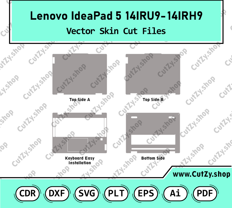 Lenovo IdeaPad 5 2-in-1 14IRH9-14IRU9 Vector Skin Cut Files