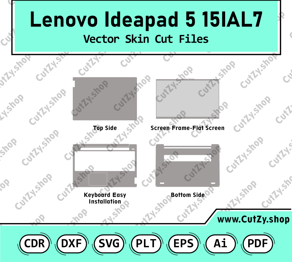Lenovo Ideapad 5 15IAL7 Vector Skin Cut Files