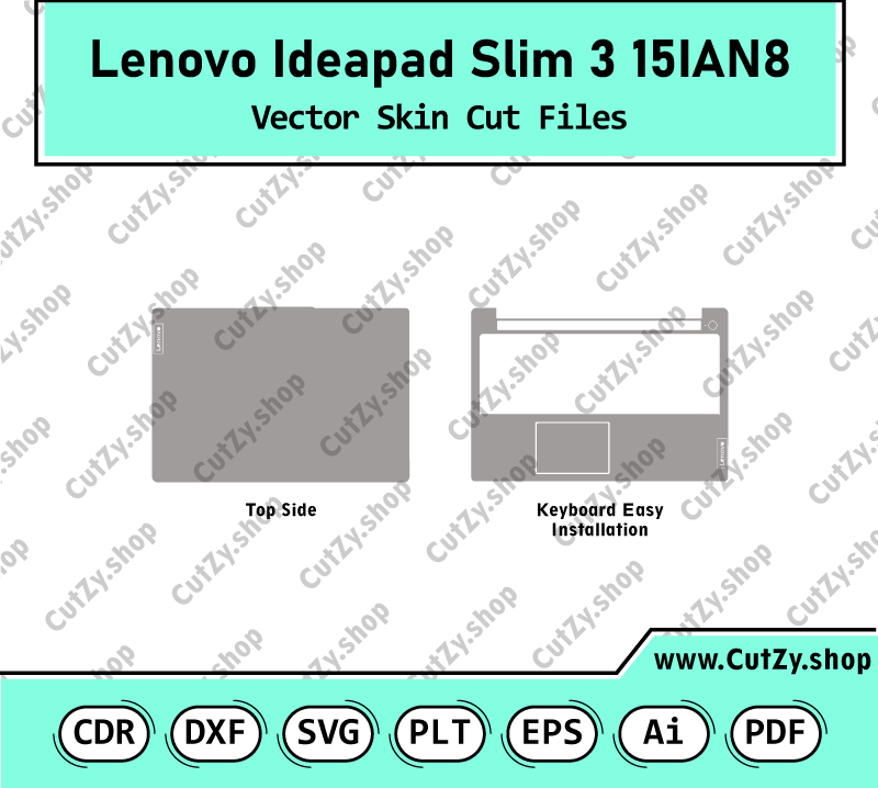Lenovo Ideapad Slim 3 15IAN8 Vector Skin Cut Files