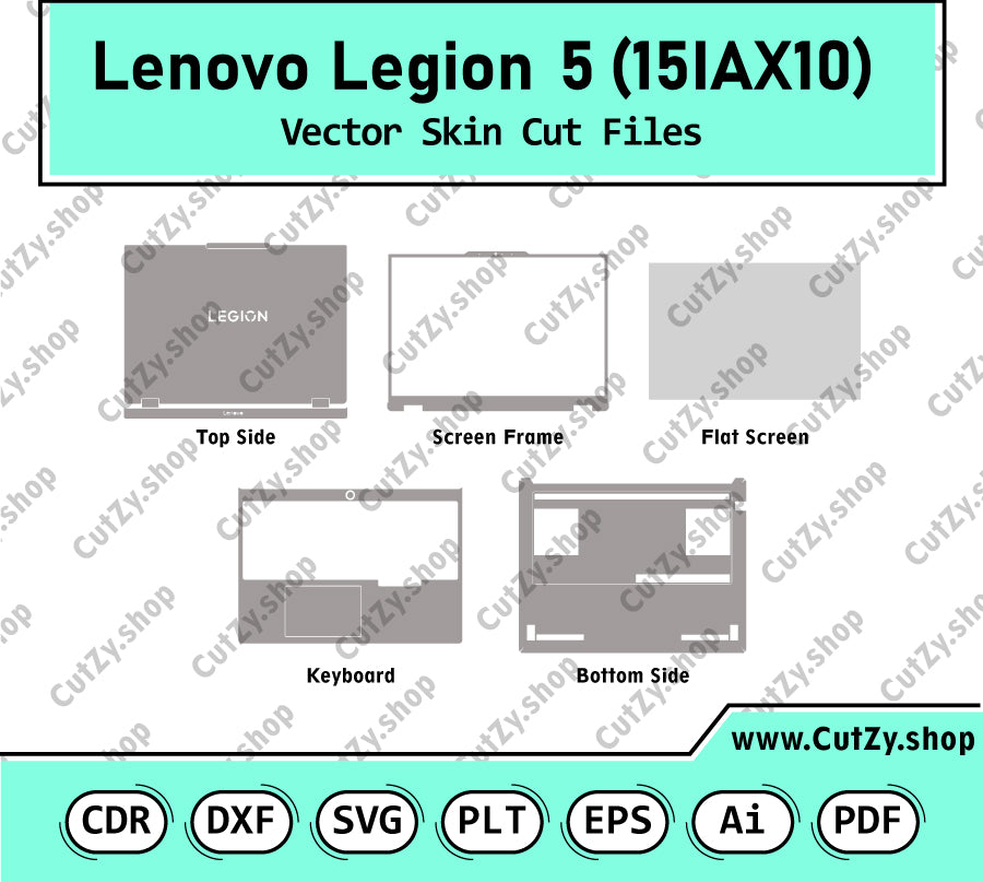 Lenovo Legion 5 15IAX10 2025 Vector Skin Cut Files
