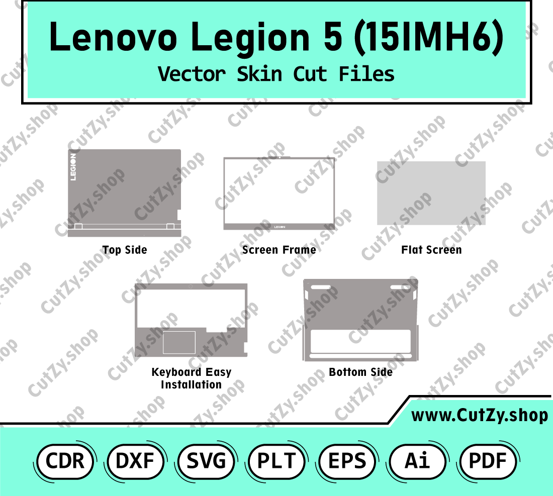 Lenovo Legion 5 15IMH6 Vector Skin Cut Files