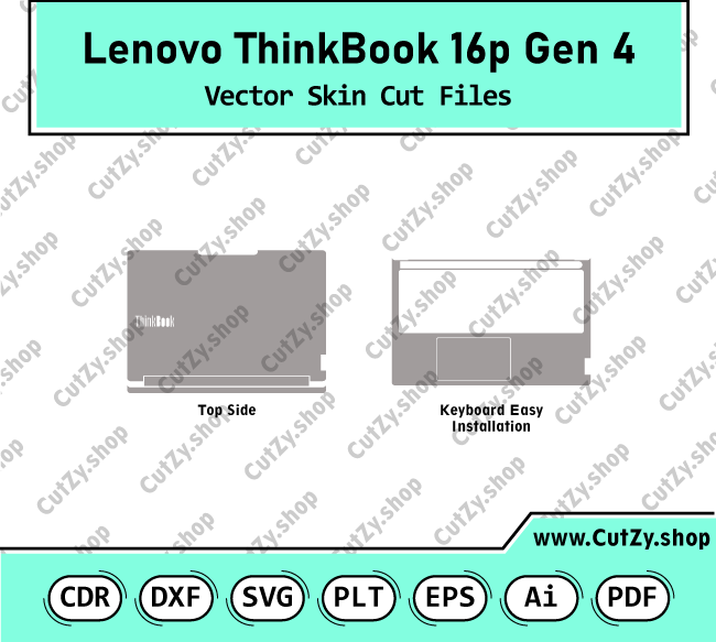 Lenovo ThinkBook 16p Gen 4 16 inch Vector Skin Cut Files