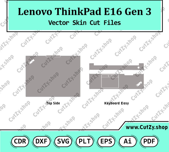 Lenovo ThinkPad E16 Gen 3 Vector Skin Cut Files