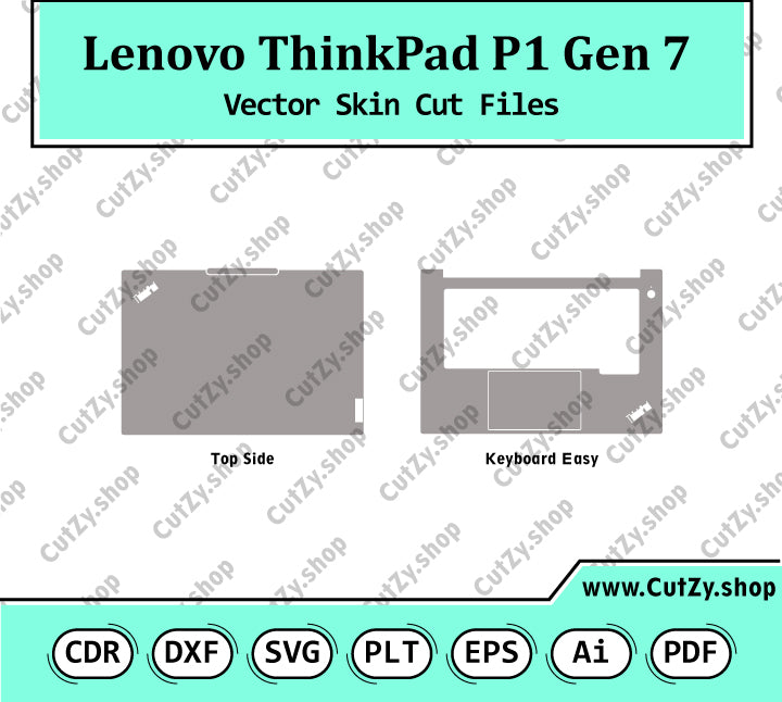 Lenovo ThinkPad P1 Gen 7 Vector Skin Cut Files