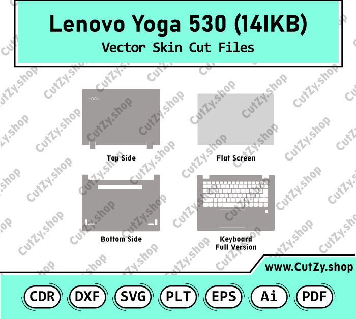 Lenovo Yoga 530 14IKB Vector Skin Cut Files