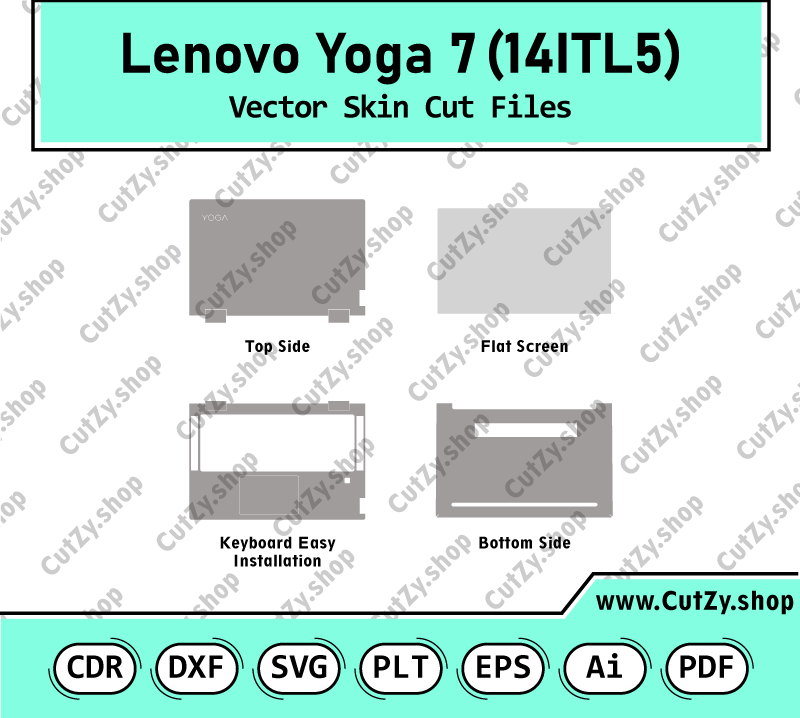 Lenovo Yoga 7 14ITL5 Vector Skin Cut Files
